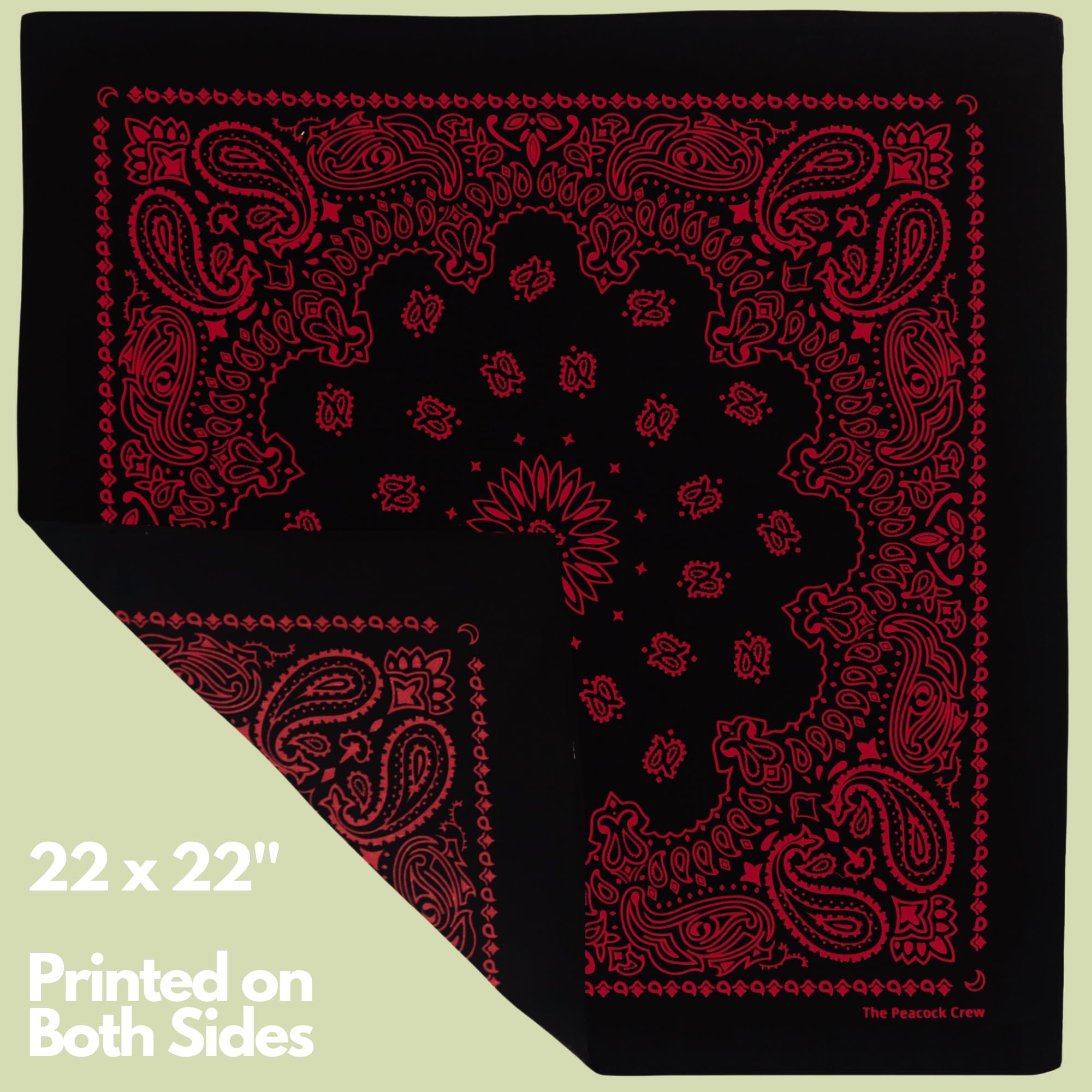 The Peacock Crew détail du motif paisley et couture pour finition nette