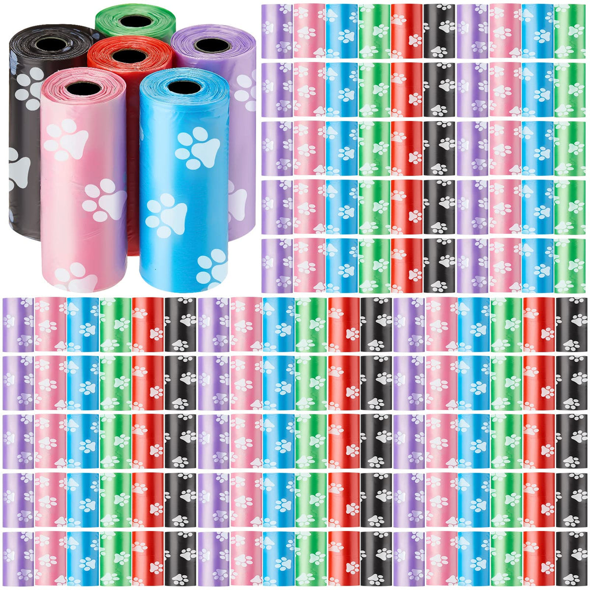 Thenshop packaging avant montrant 200 rouleaux pour un rangement facile