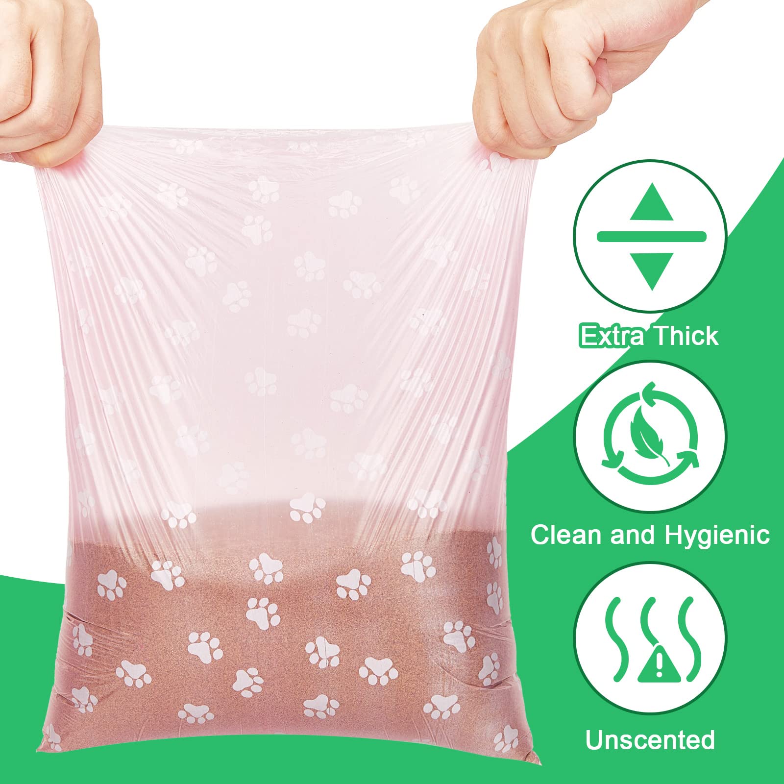 Thenshop en usage dans un distributeur main pour ramassage hygiénique