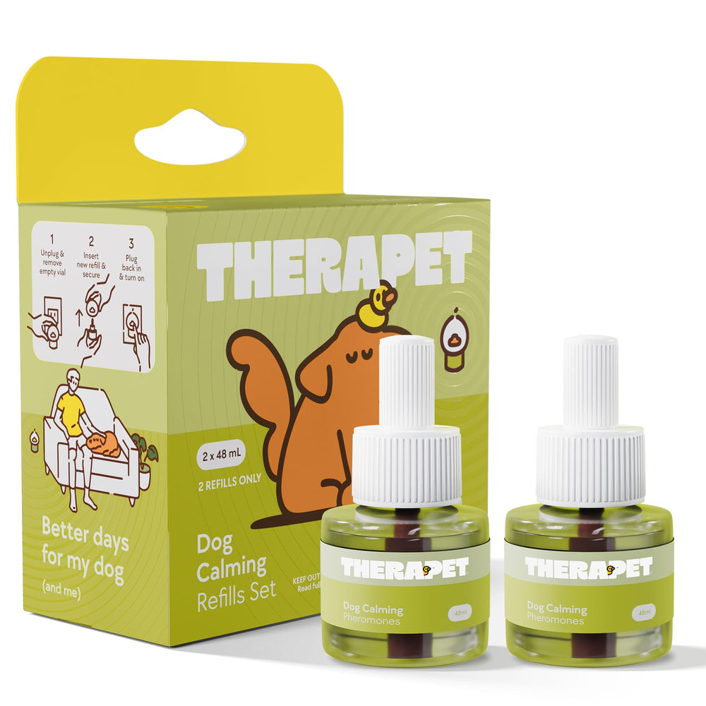 TheraPet MD emballage avant montrant le kit 2×48 mL et bénéfice calme