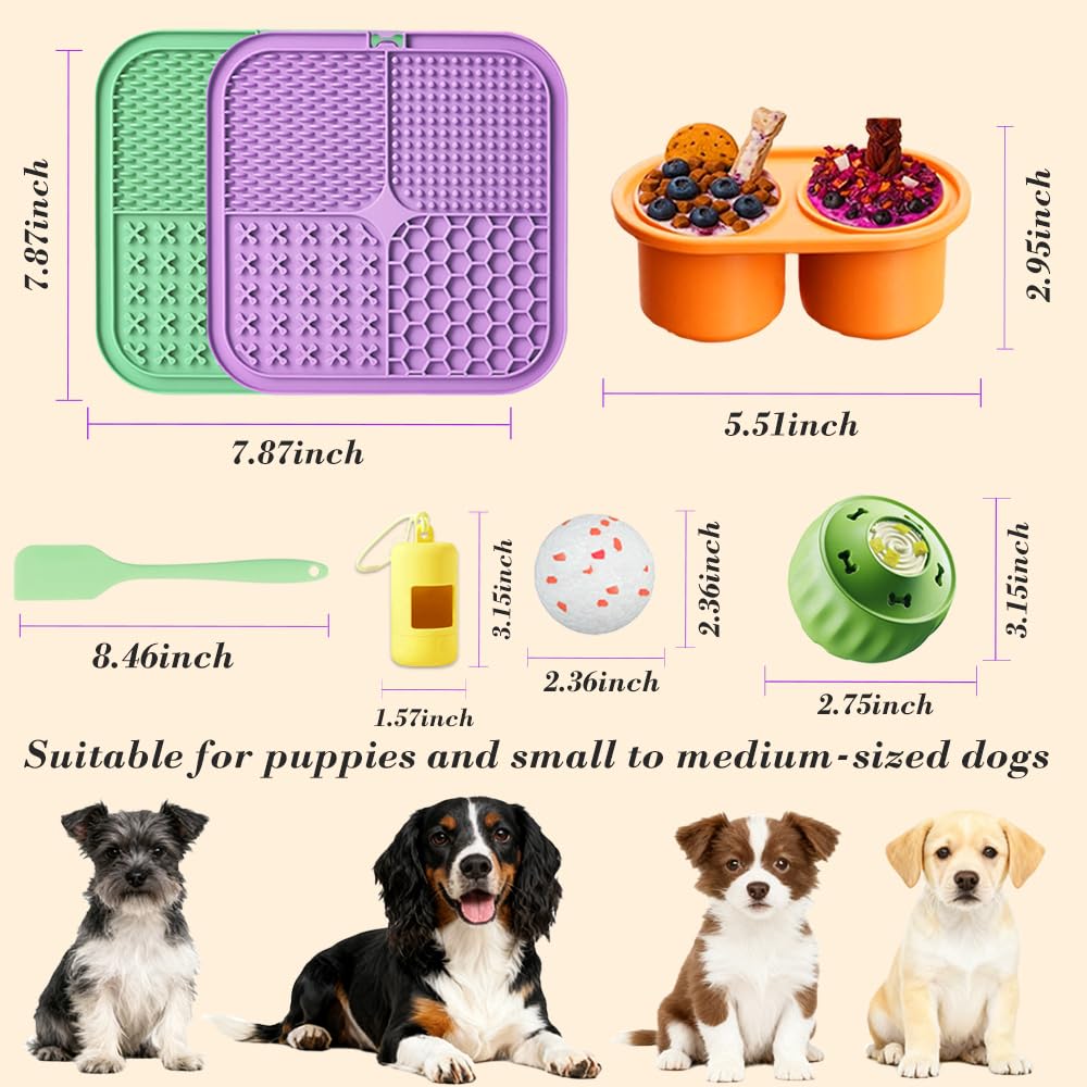 Thooaw bac à glaçons double compartiment pour friandises gelées