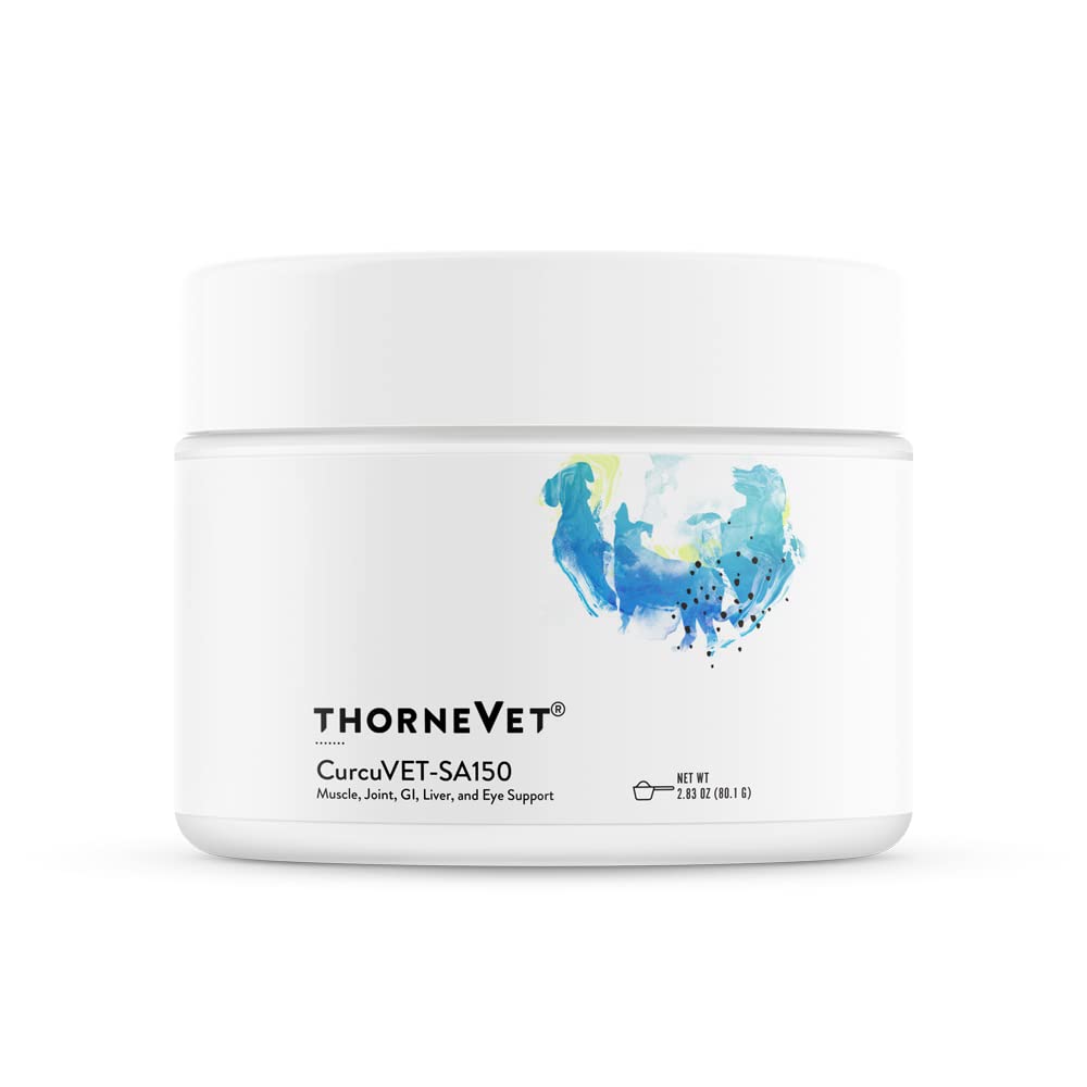 ThorneVet pot CurcuVET SA150 face avant montrant emballage et praticité