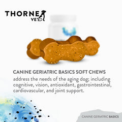 ThorneVET pot ouvert révélant 90 friandises pour une supplémentation quotidienne