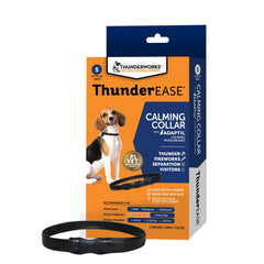 ThunderEase collier Small face avant montrant l’emballage et l’ergonomie pour apaiser