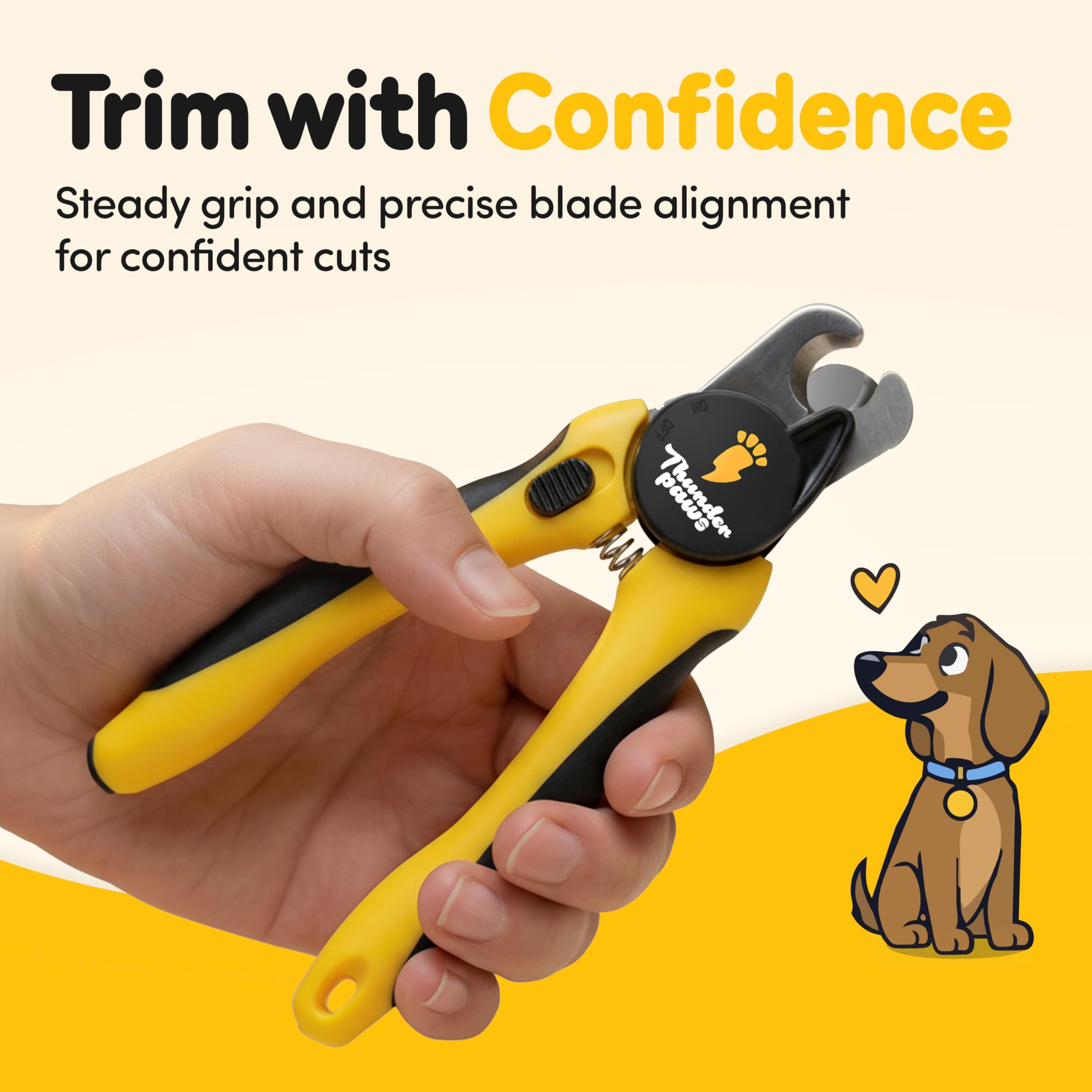 Thunderpaws garde protectrice visible réduisant le risque de surcoupe