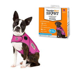 ThunderShirt veste avant X-Small fuchsia montrant coupe et maintien apaisant