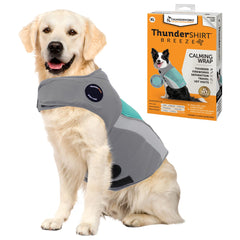 ThunderShirt Breeze vue avant montrant la coupe et apaisement