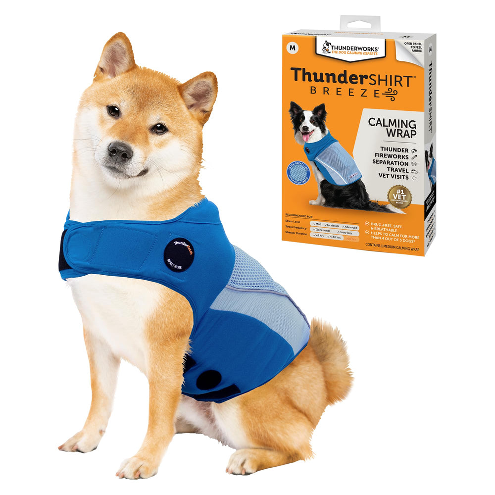 ThunderShirt gilet Breeze face avant montrant coupe et maintien confortable