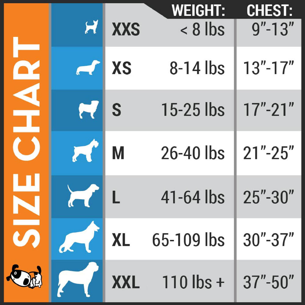 Thundershirt fermetures et sangles réglables offrant ajustement sûr