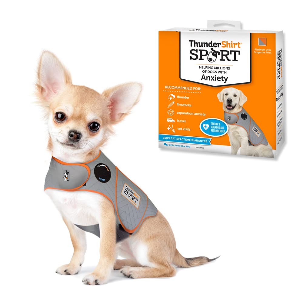 ThunderShirt vue avant montrant coupe sécurisante et confort