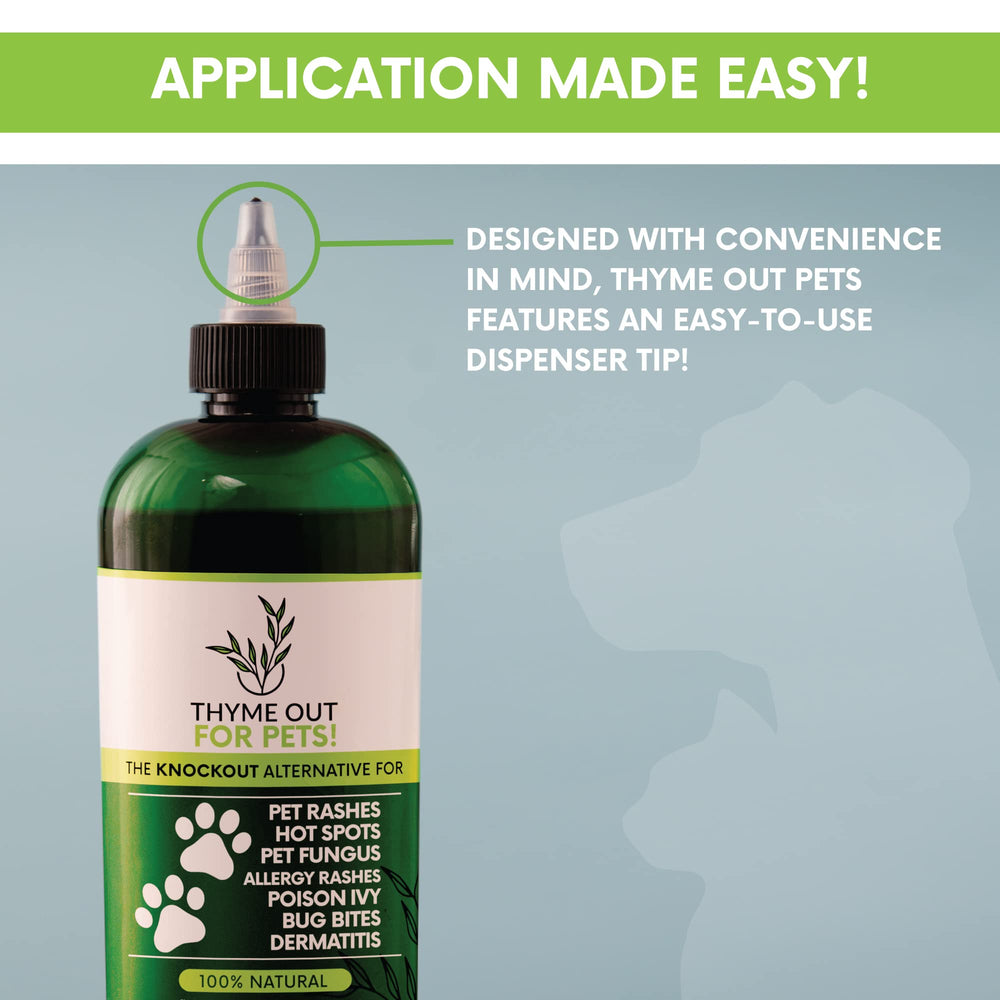 Thyme Out application sur pattes de chien pour calmer et nettoyer