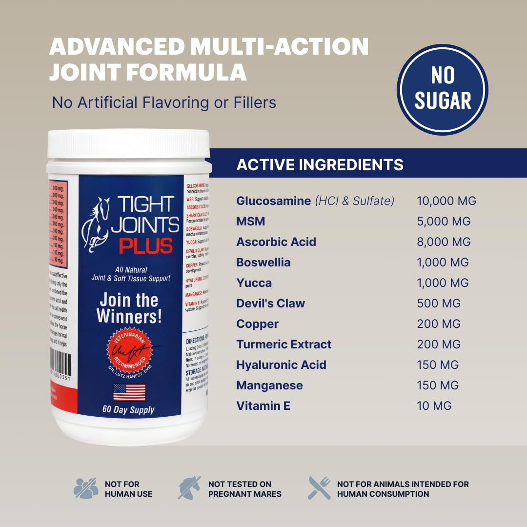 TIGHT JOINTS PLUS étiquette nutritionnelle zoom pour informations claires
