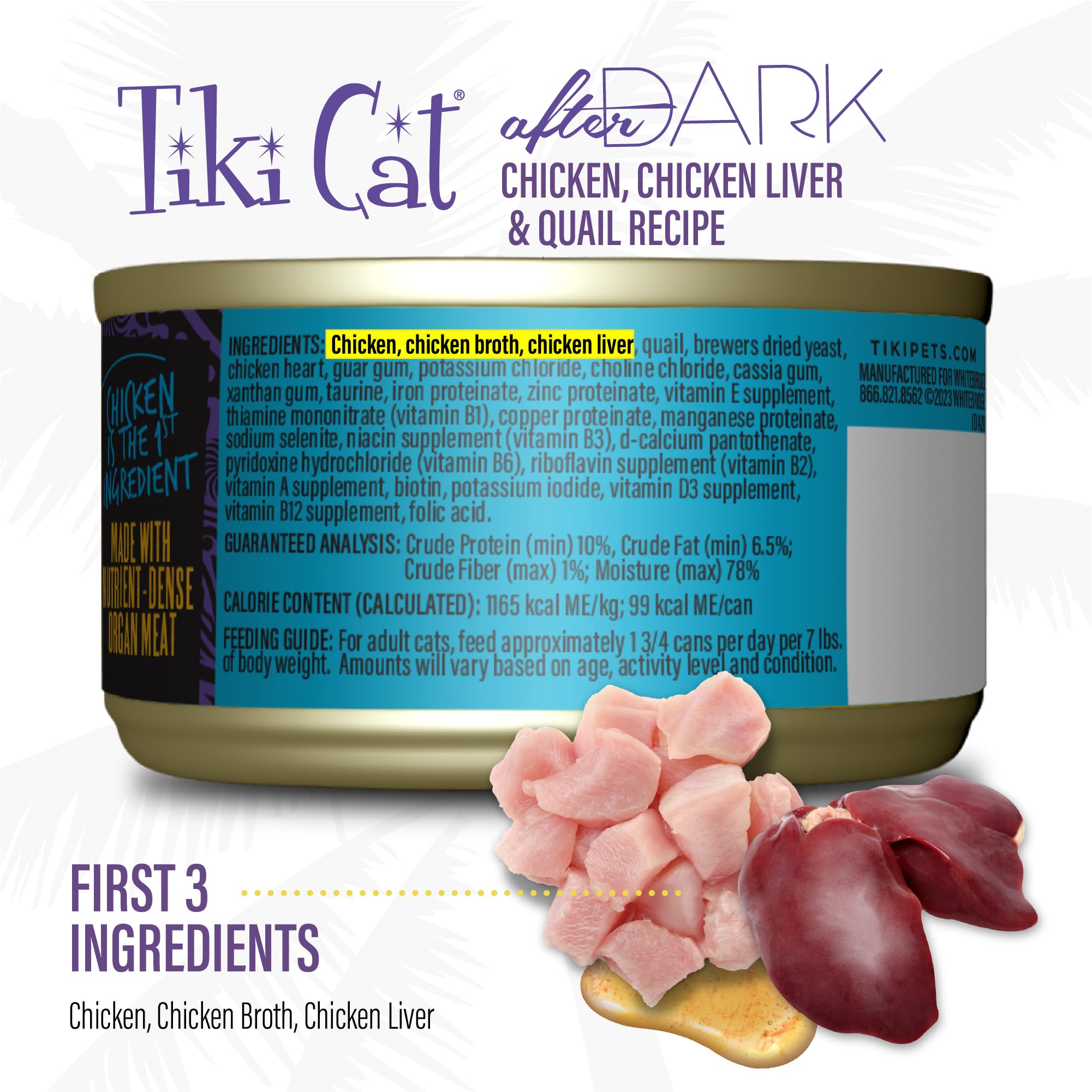 TIKI PETS chat mangeant le pâté, favorise appétit naturel