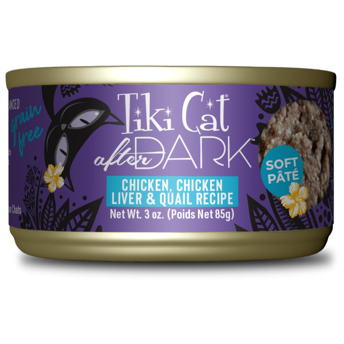 TIKI PETS visage de la boîte montrant le produit attractif