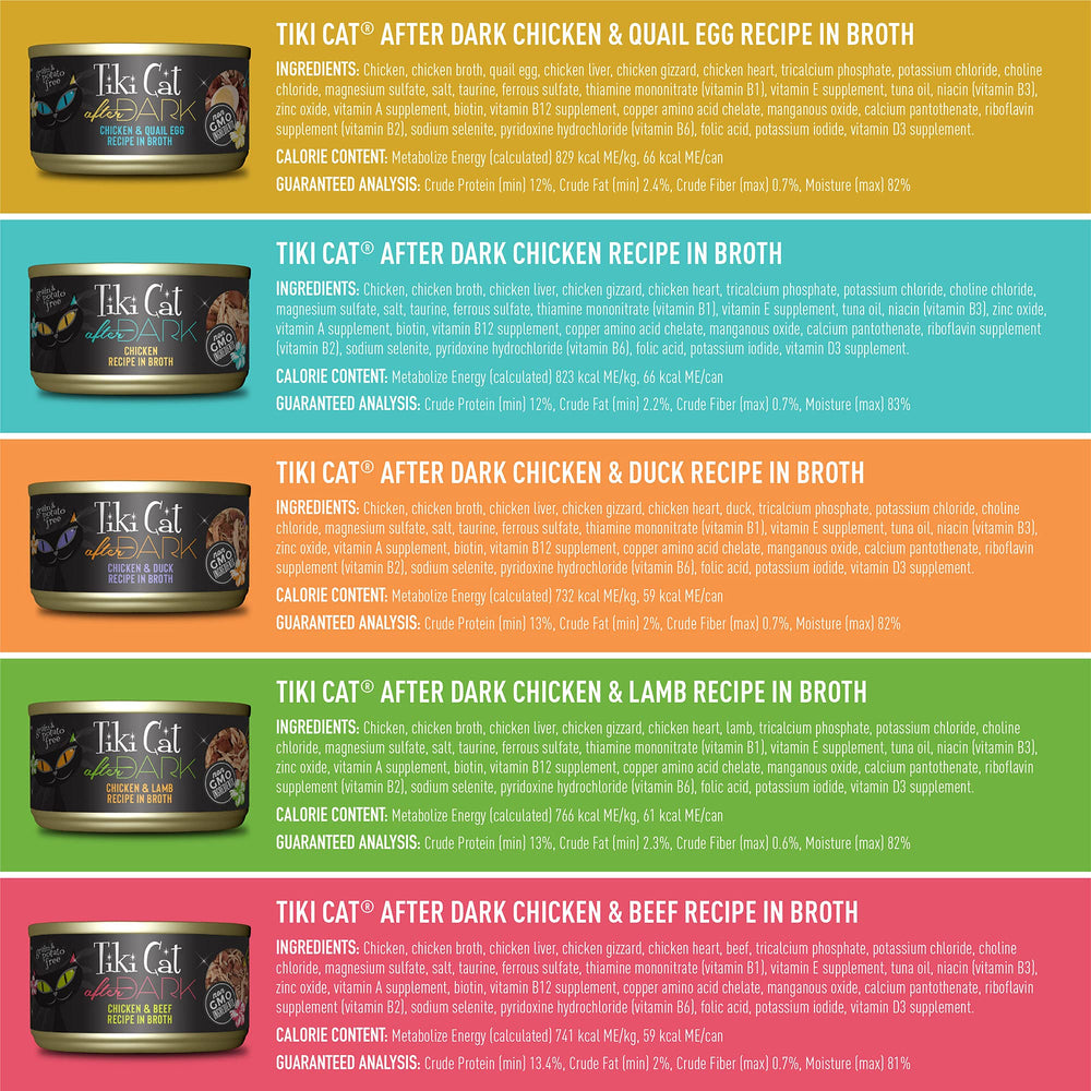 Tiki Cat gros plan sur morceaux effilochés pour haute appétence