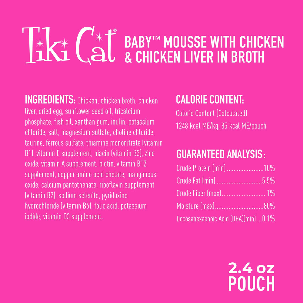 Tiki Cat portion servie en bol, hydratation et acceptation améliorées