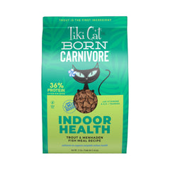 TIKI PETS sac Tiki Cat Born Carnivore face avant montrant l'emballage attractif