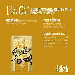 Tiki PETS bouillon versé sur croquettes, augmente l’humidité et l’appétence