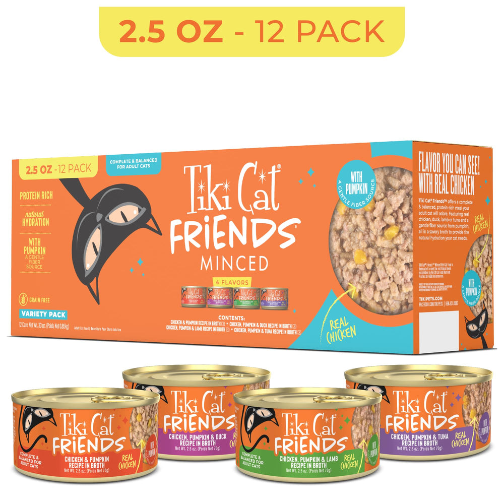 Tiki CatFriends conserve ouverte bouillon appétissant hydratation