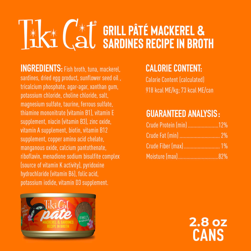 Tiki Cat six boîtes groupées illustrant lot économique pratique