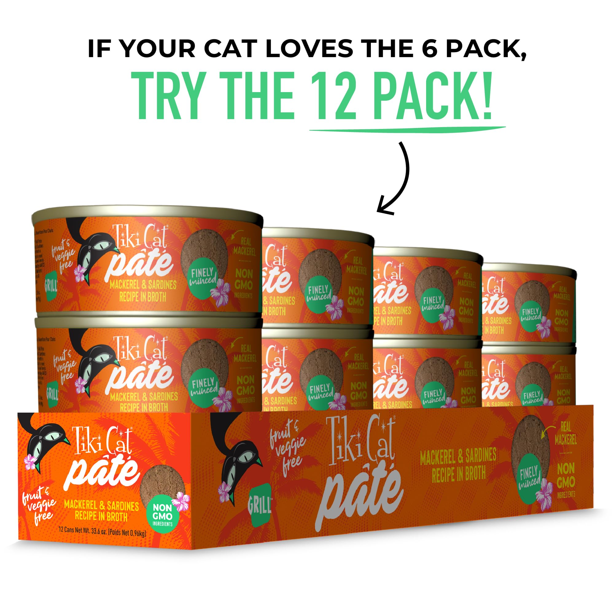 Tiki Cat chat mangeant la pâtée montrant appétence élevée