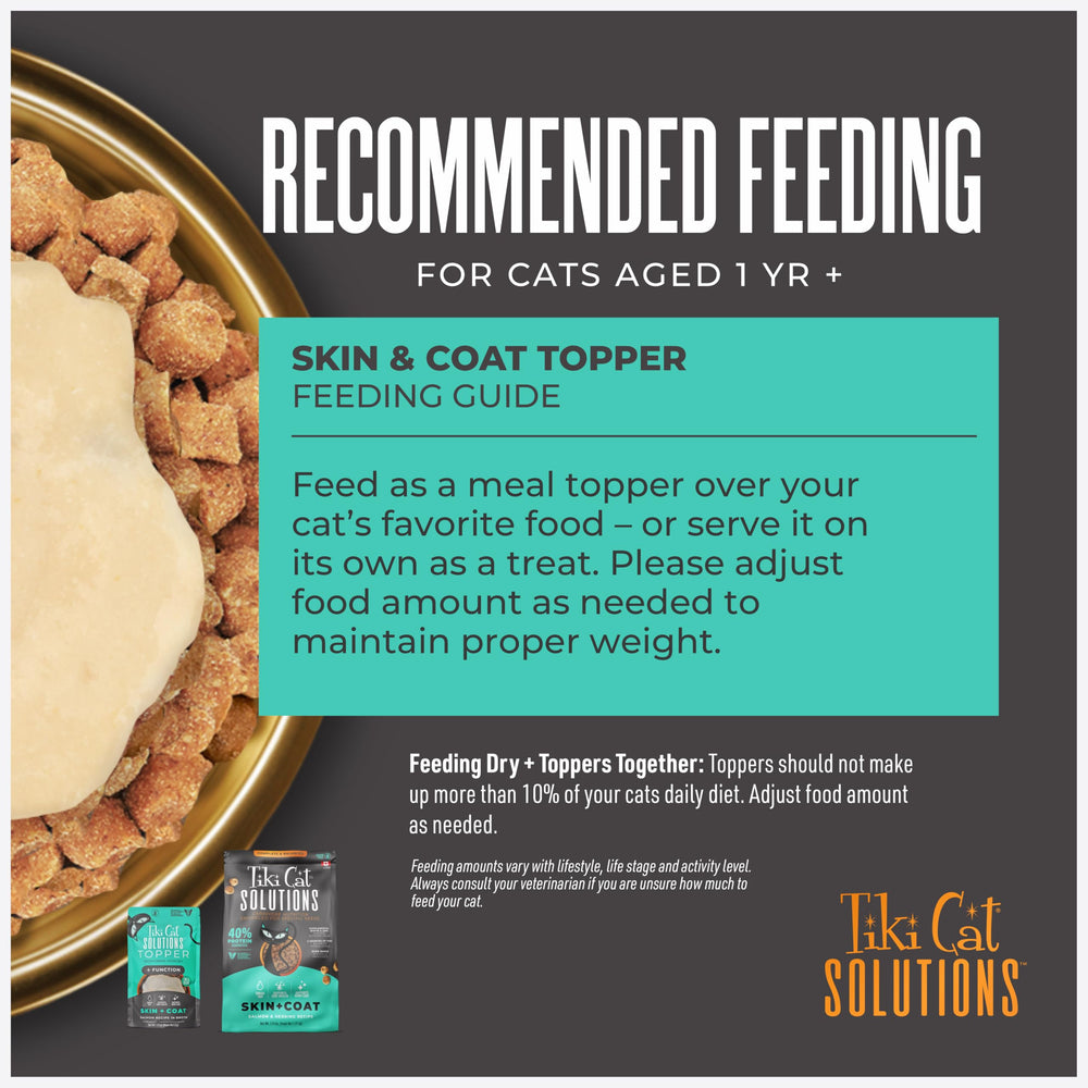 Tiki Cat étiquette nutritionnelle montrant zinc, biotine et vitamine E