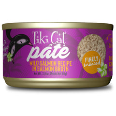 TIKI PETS boîte Tiki Cat Luau face montrant l'emballage et la marque, confiance qualité
