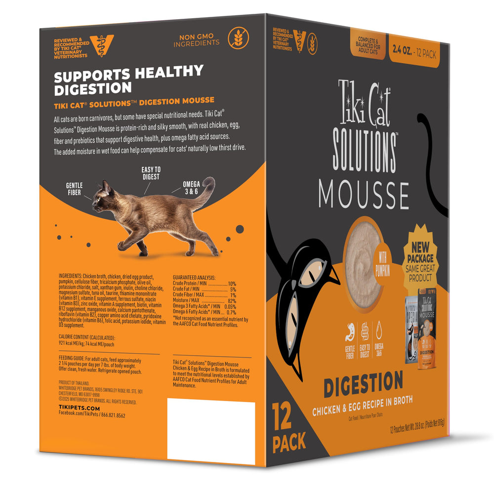 Tiki Cat gros plan texture mousse montrant onctuosité attrayante pour chat