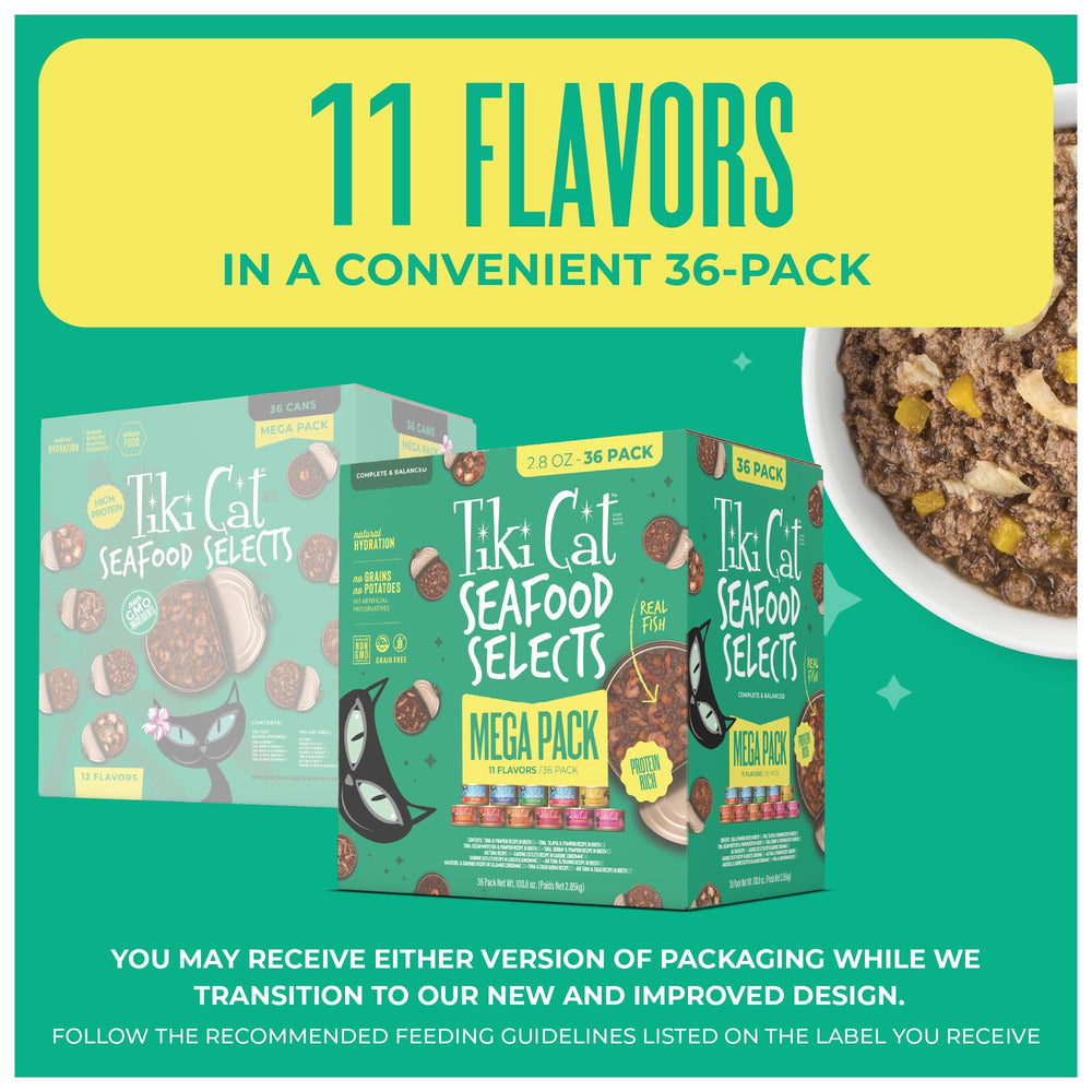 Tiki Cat conserve ouverte gros plan sur texture pour appétit accru