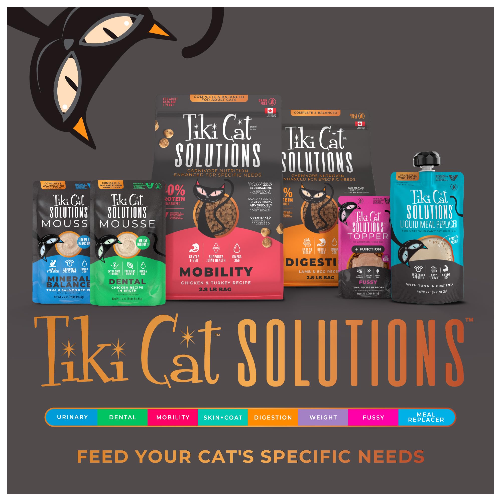 Tiki Cat mousse servie dans un bol prêt à l'emploi, facilitant chaque portion
