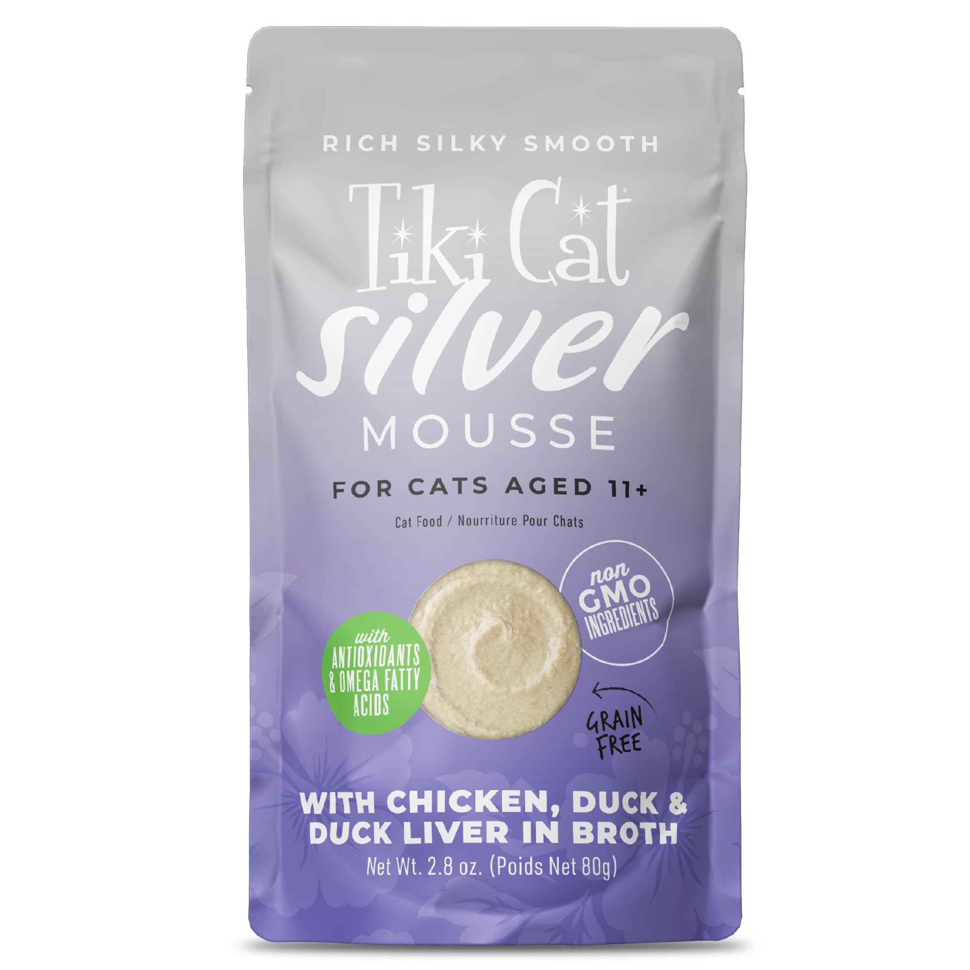 Tiki Cat vue avant de la poche montrant l’emballage pratique