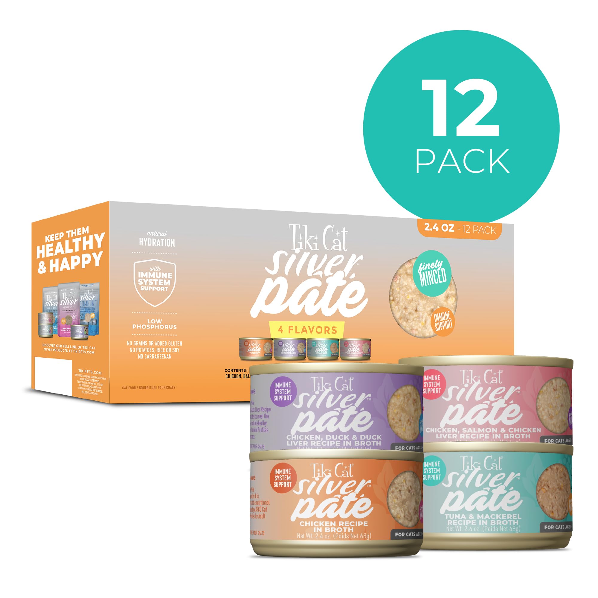 Tiki Cat gros plan sur la texture pâté, appétence et facilité à mâcher