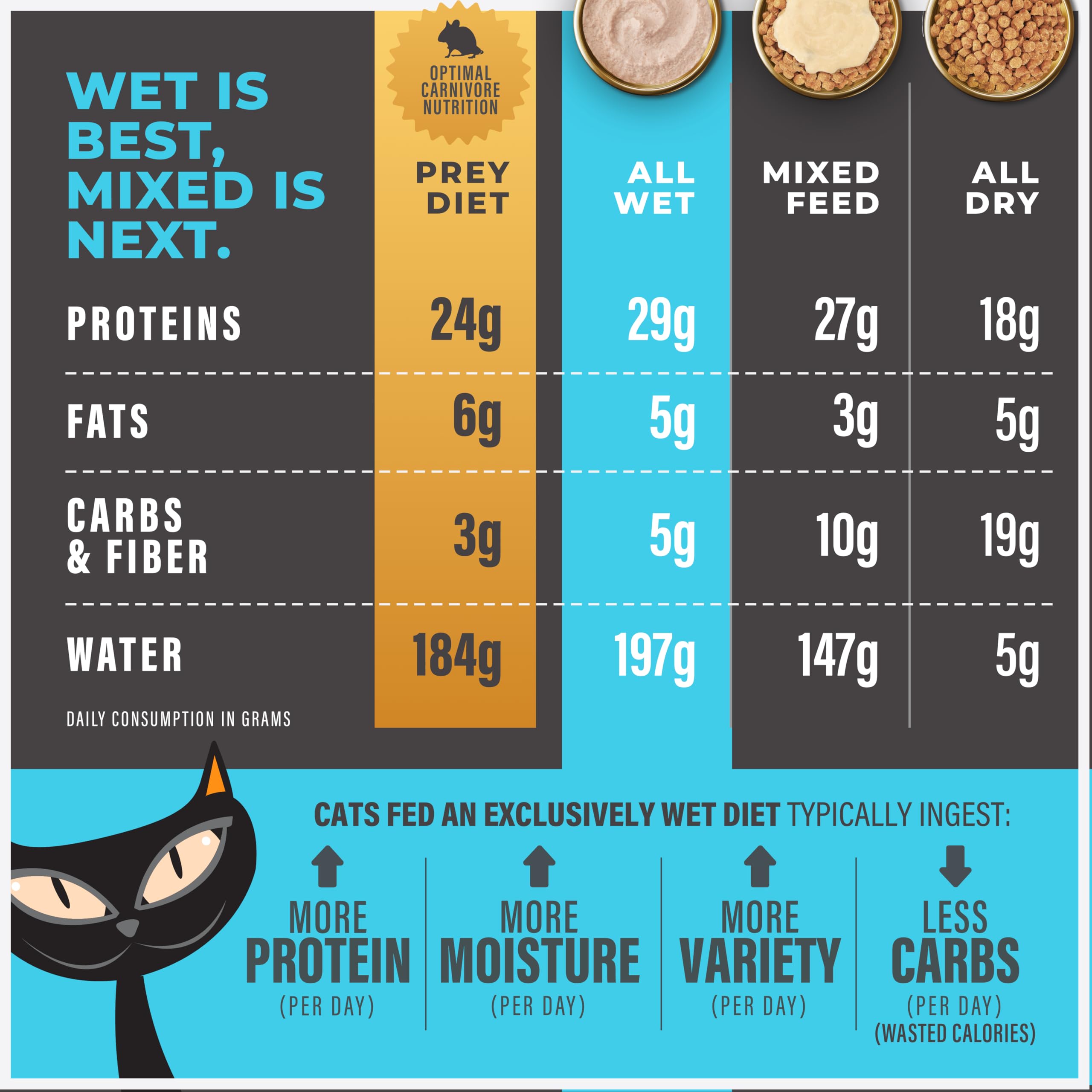 Tiki Cat étiquette nutritionnelle lisible, détaille protéines, calories et recommandations