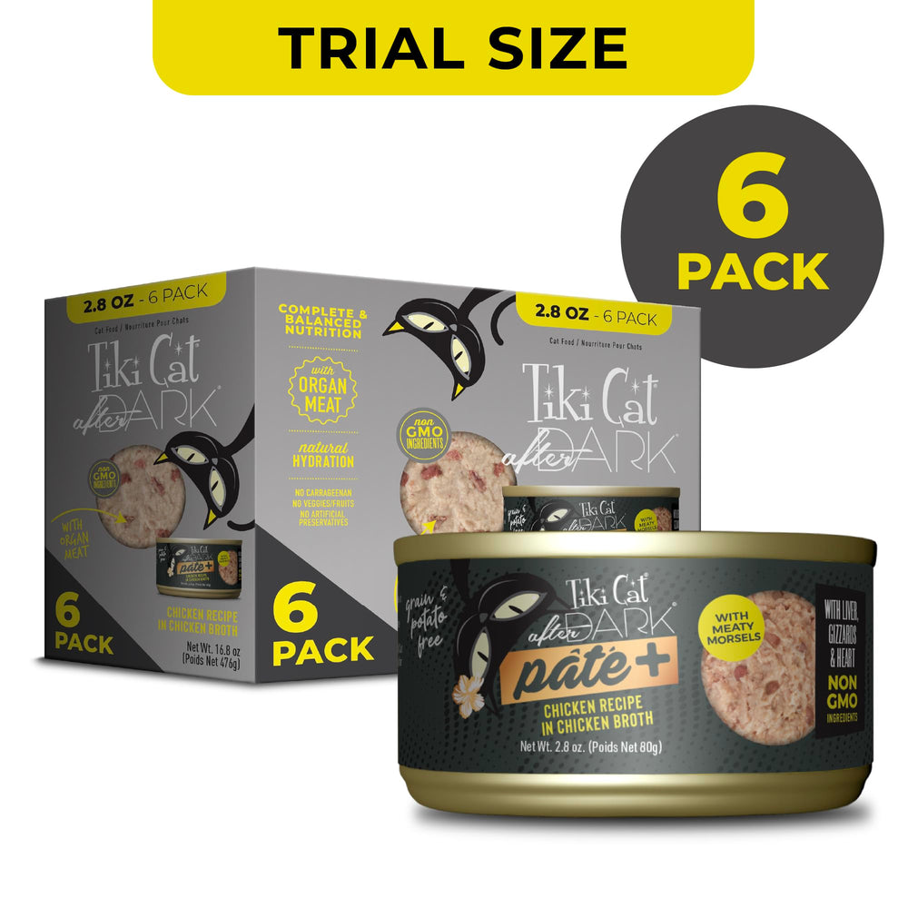 Tiki Cat gros plan pâté montrant texture onctueuse et appétence élevée