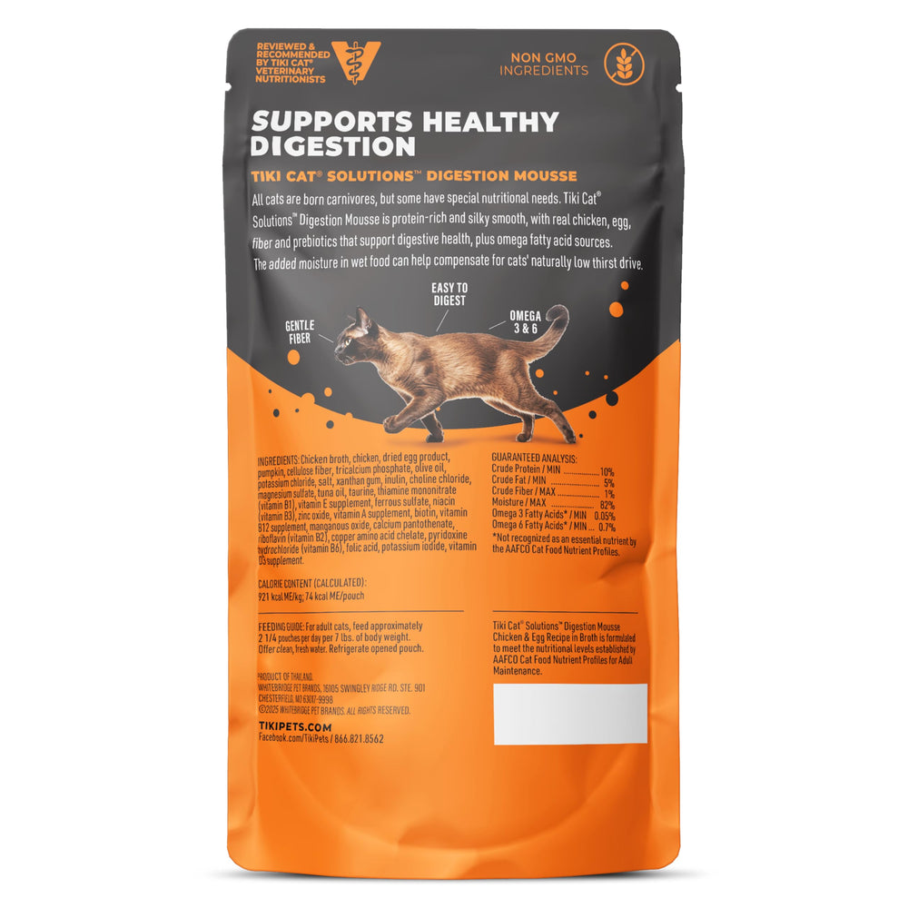 Tiki Cat mousse gros plan texture onctueuse facilitant la digestion