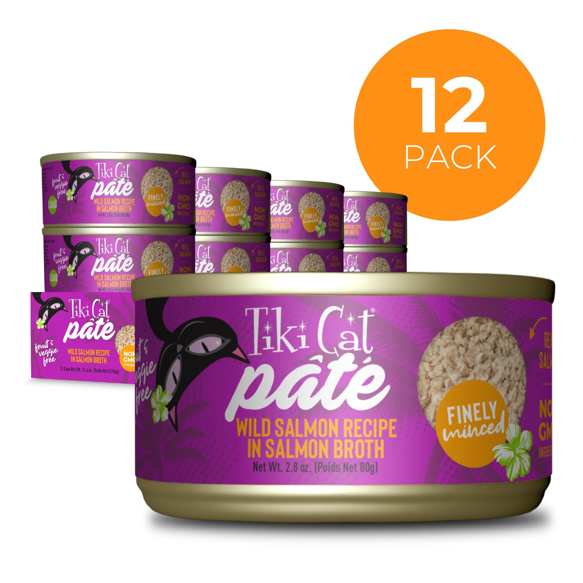 TIKI PETS gros plan texture pâté onctueuse, facilite la prise et la digestion