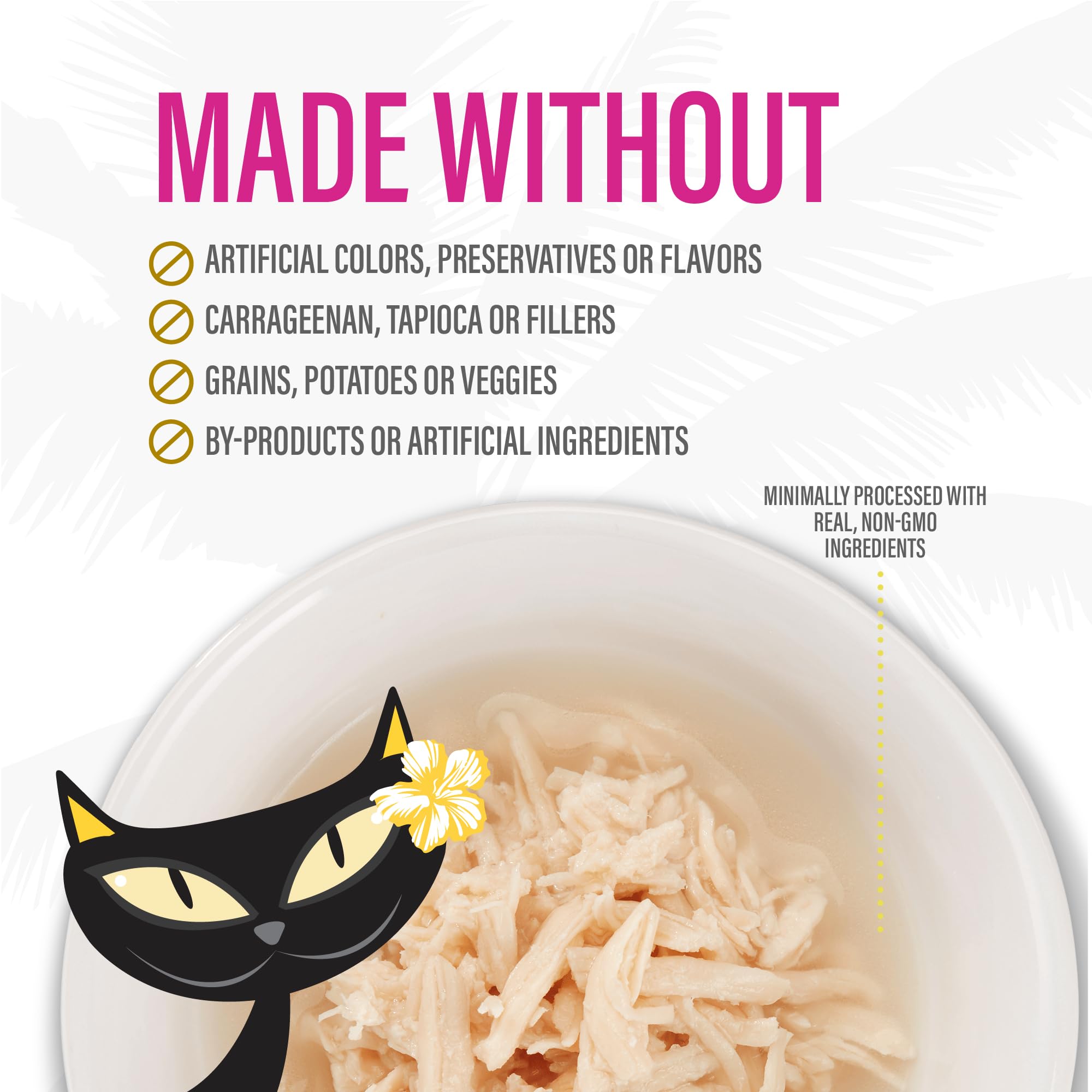 Tiki Cat gros plan bouillon et morceaux, offre hydratation et goût