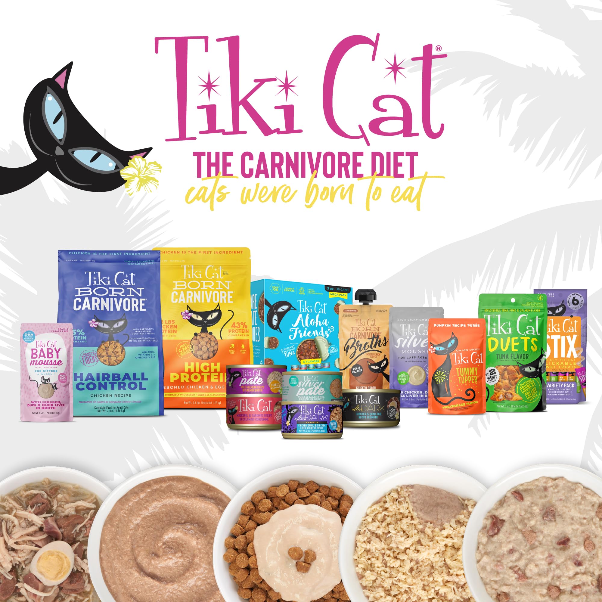 Tiki Cat comparaison taille sachet pratique portion individuelle