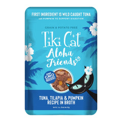 TIKI PETS sachet face avant montrant le produit et ses bénéfices