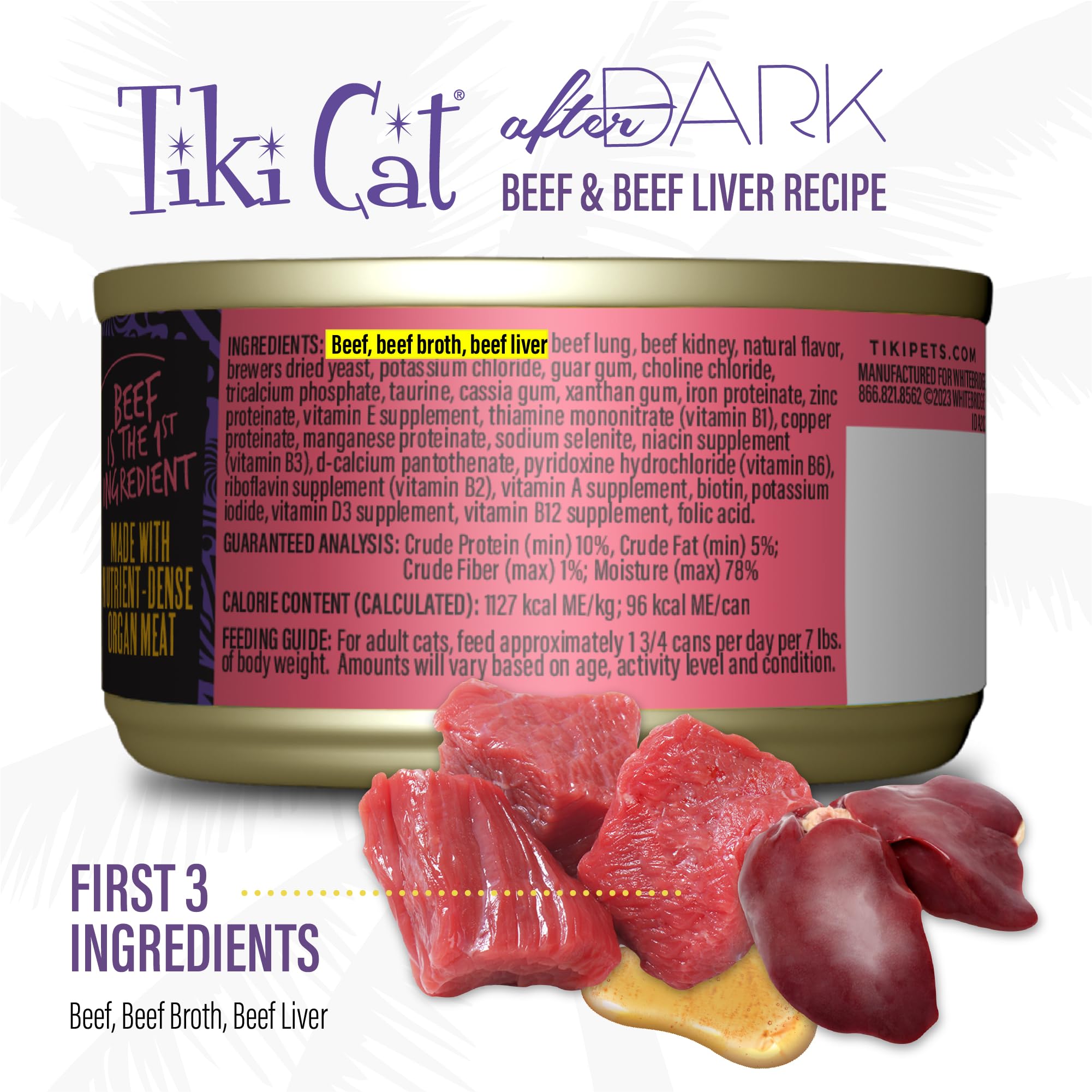TIKI PETS chat mangeant la pâté montrant acceptation et plaisir