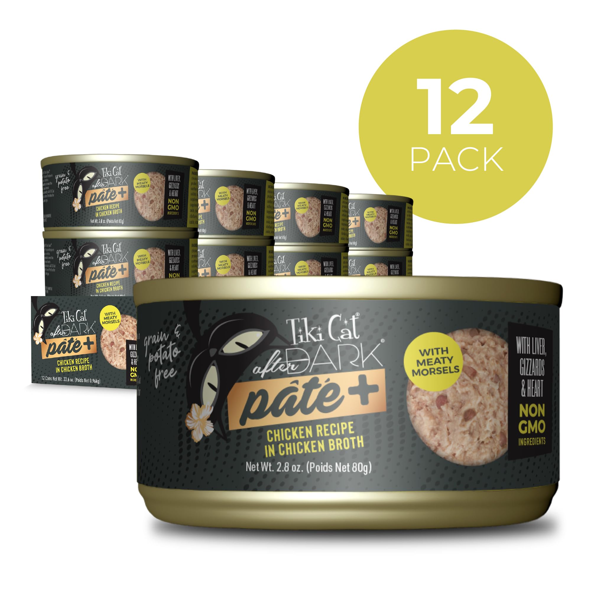 TIKI PETS pâtée ouverte gros plan montrant texture tendre et appétissante