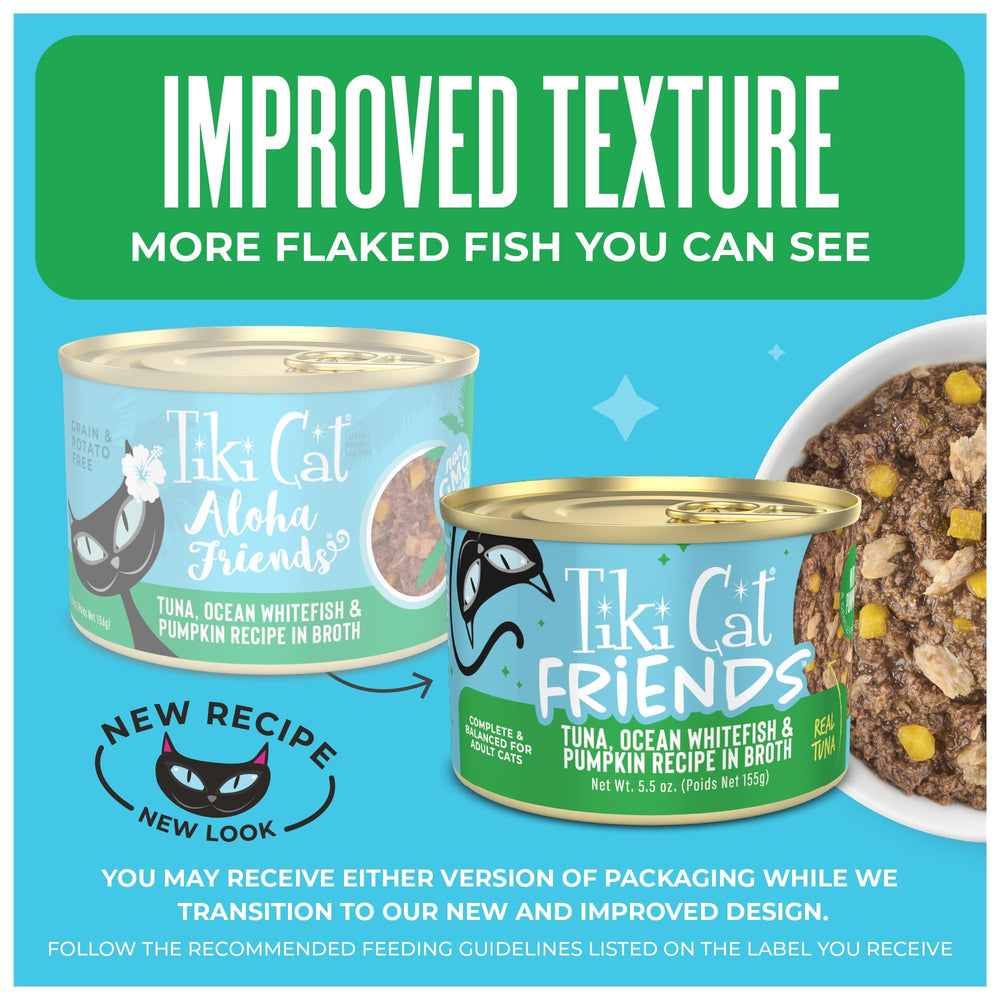 TIKI PETS gros plan sur flocons de thon pour goût naturel