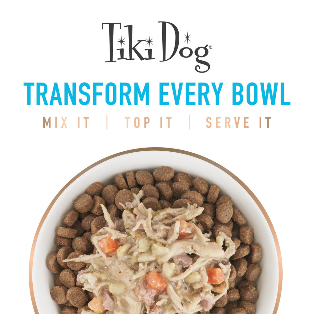 TIKI PETS chien en situation de repas montrant appétit et satisfaction