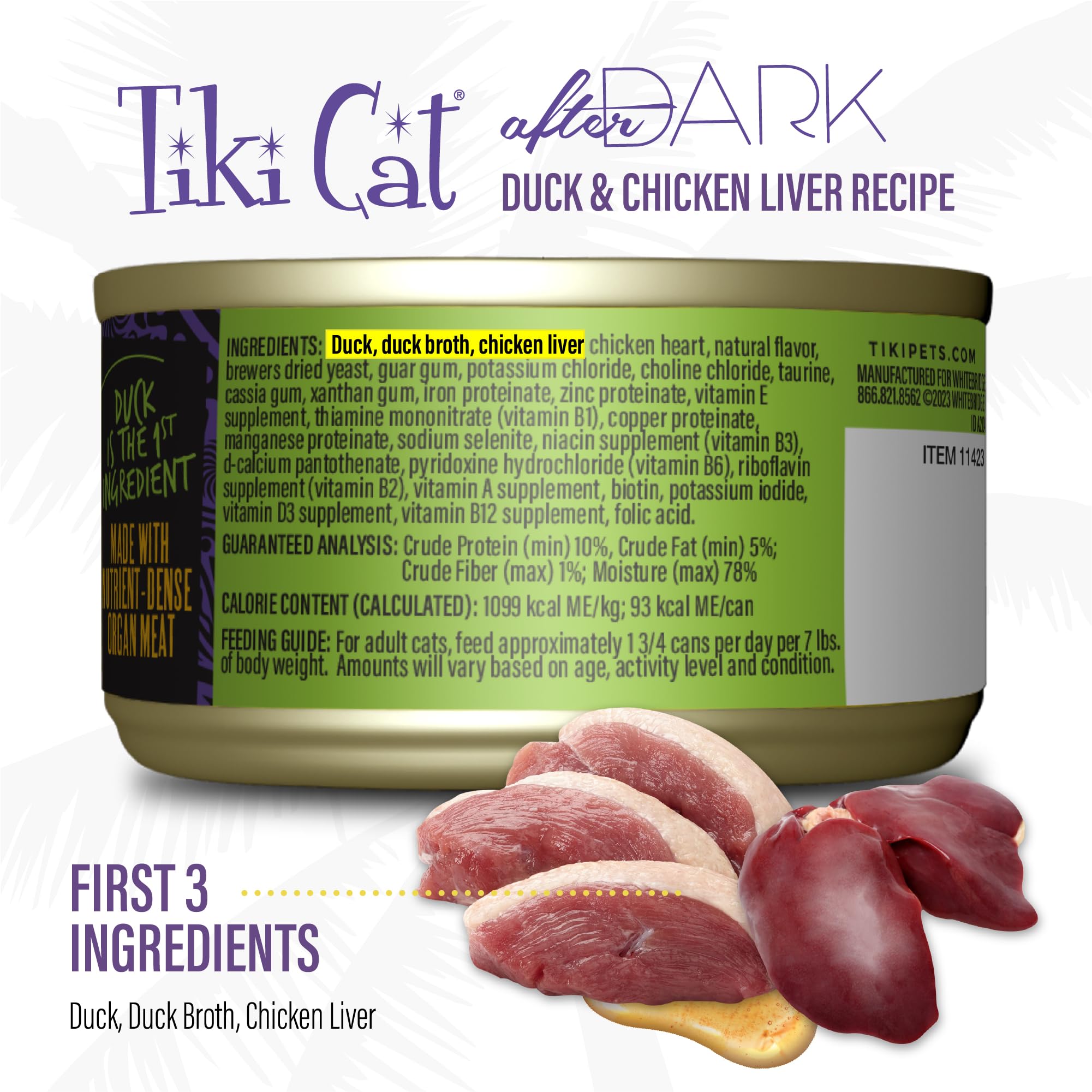 TIKI PETS boîte ouverte révélant le pâté, praticité pour repas immédiat