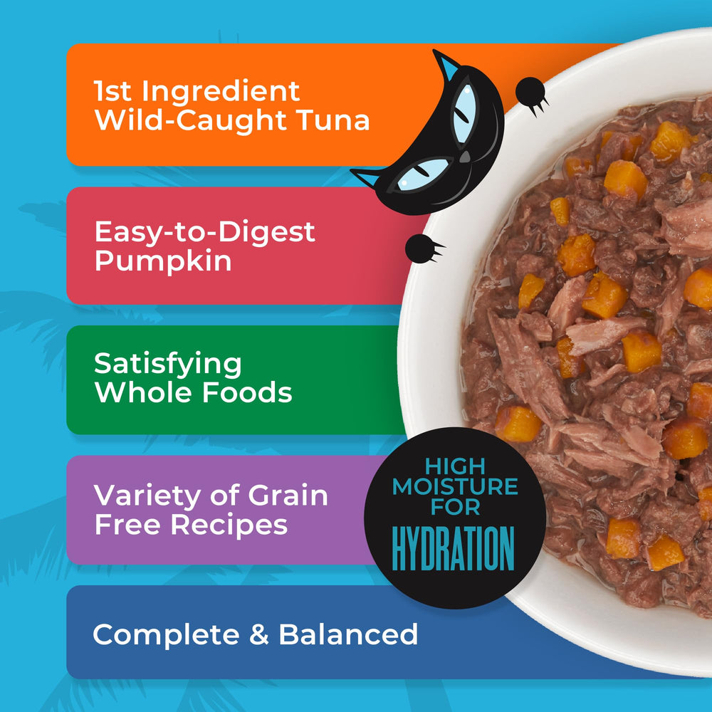 TIKI PETS gros plan sur citrouille ajoutée, favorise digestion aisée