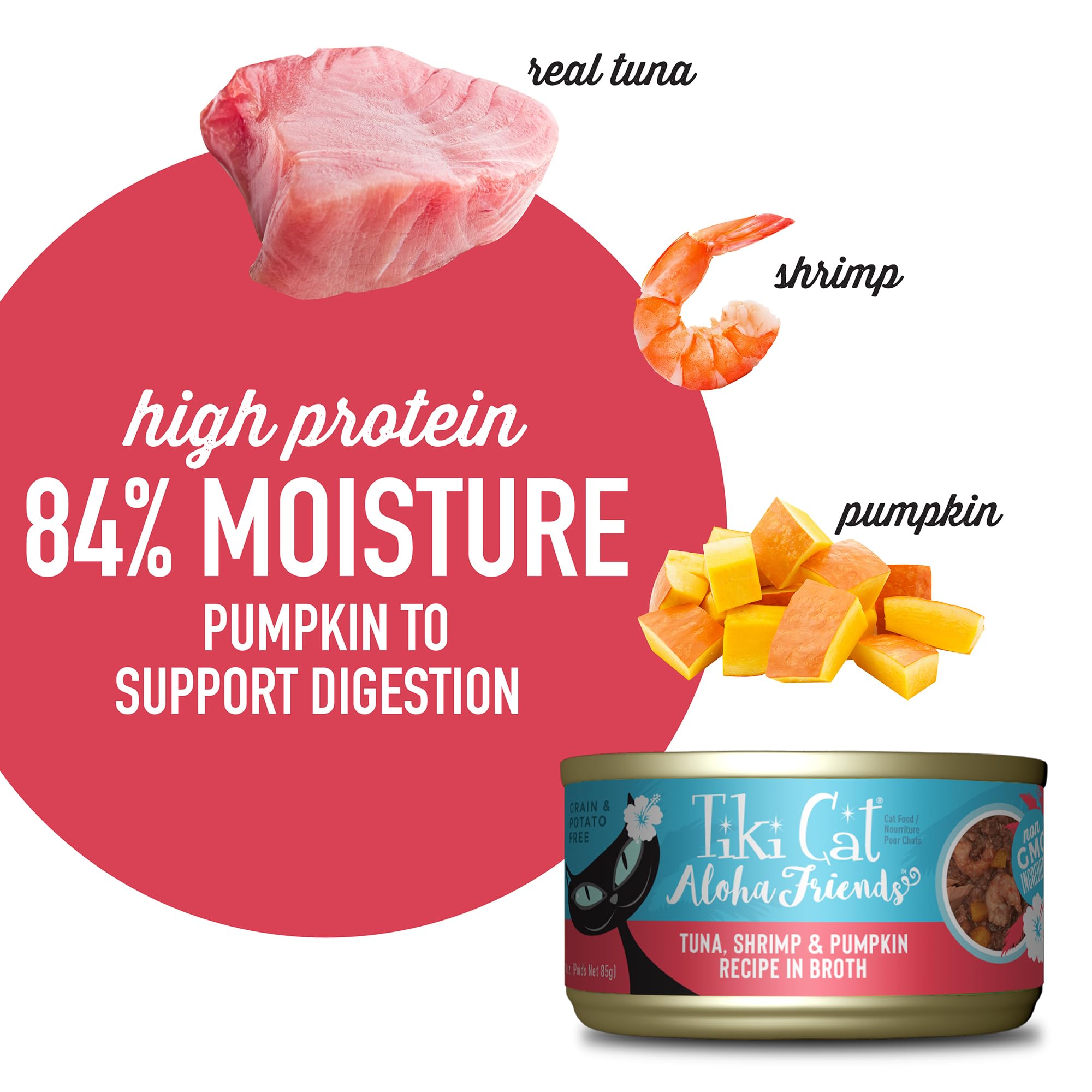 TIKI PETS comparaison taille 85 g pour portion contrôlée