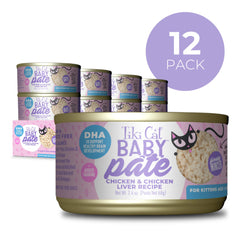 TIKI PETS Tiki Cat Baby pâté ouvert montrant texture douce et appétente