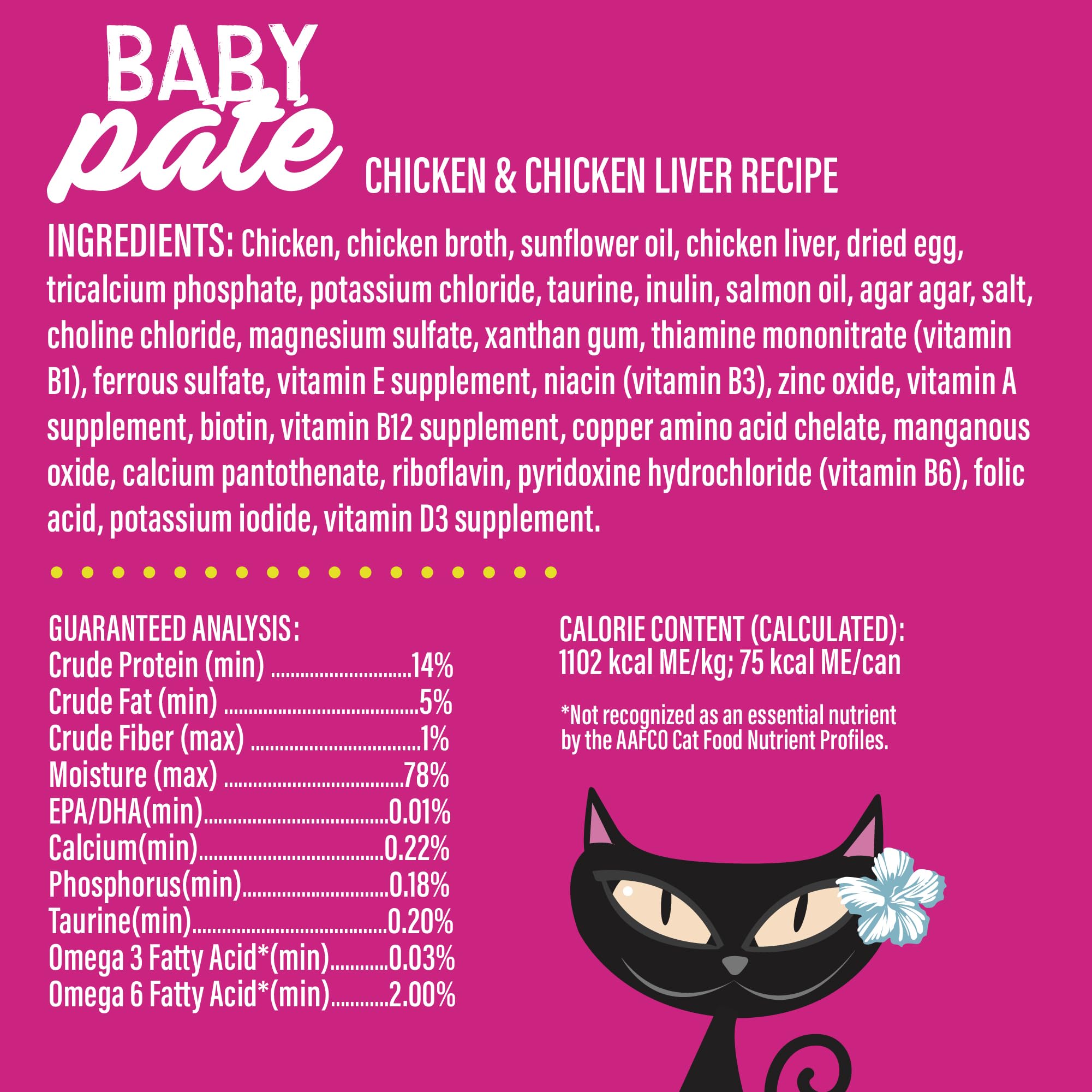TIKI PETS boîte 2,4 oz face à une règle, indique taille pratique