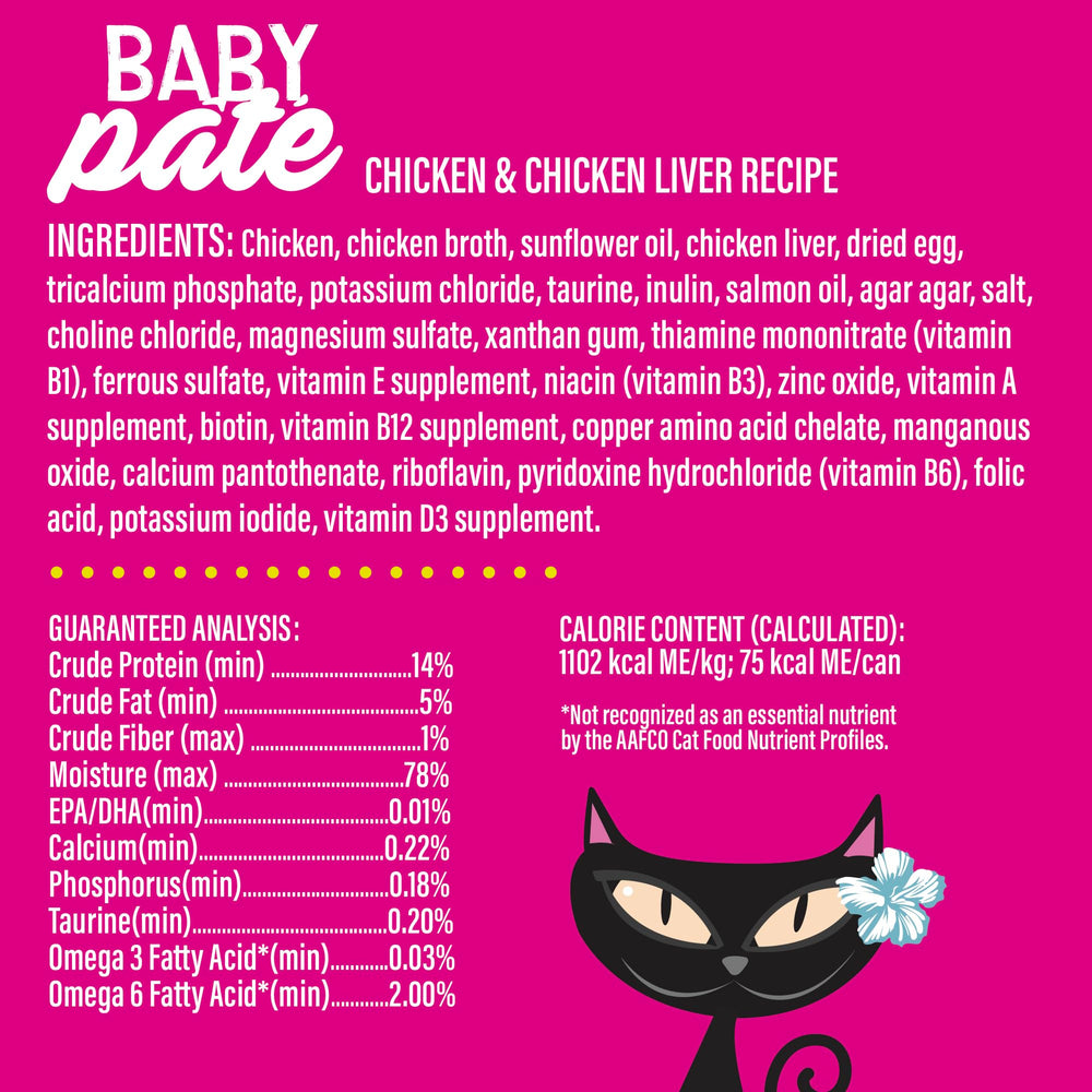 TIKI PETS boîte 2,4 oz face à une règle, indique taille pratique