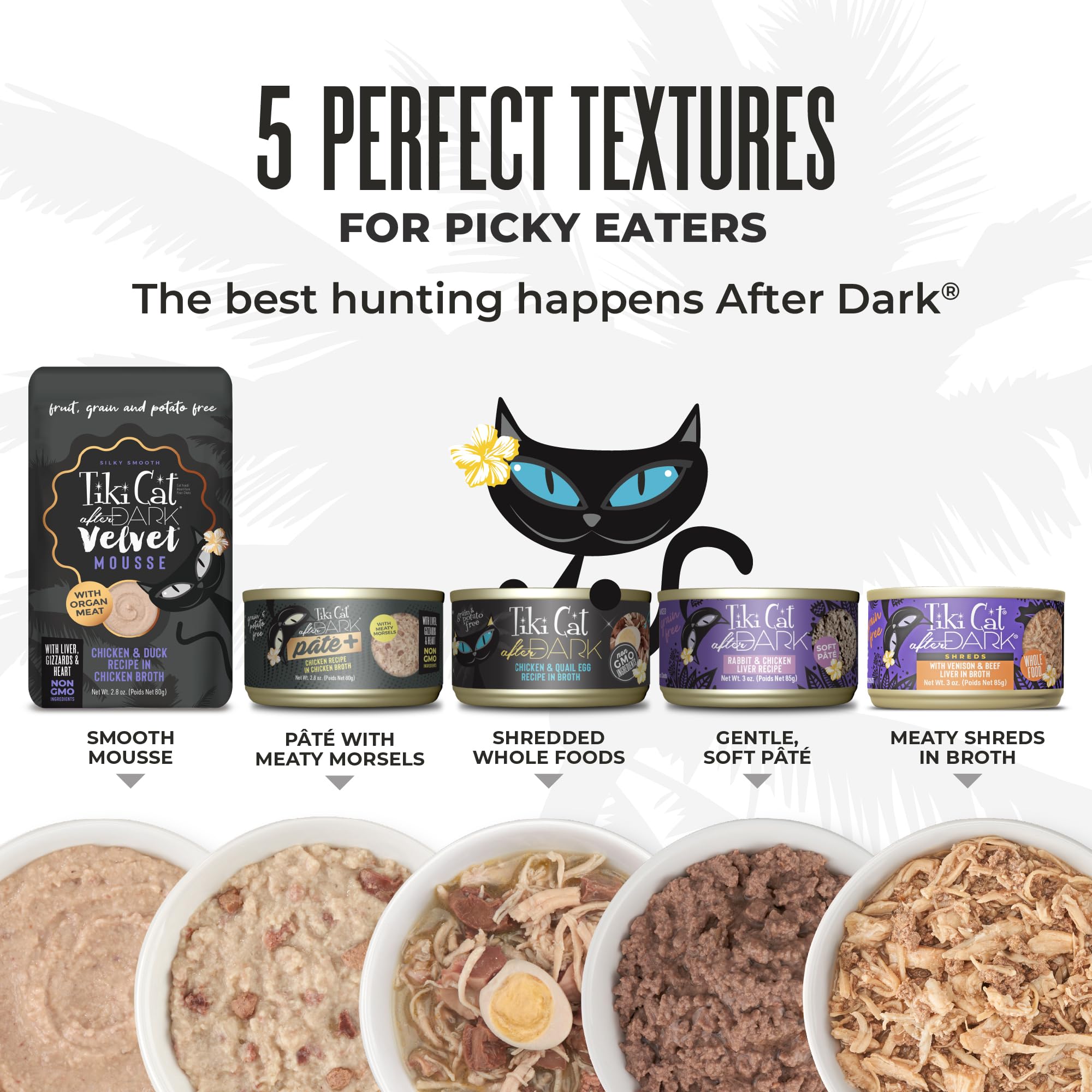 TIKI PETS chat mangeant au bol montrant acceptation et plaisir de la recette